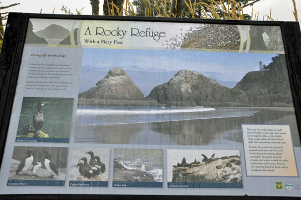 a rocky refuge sign